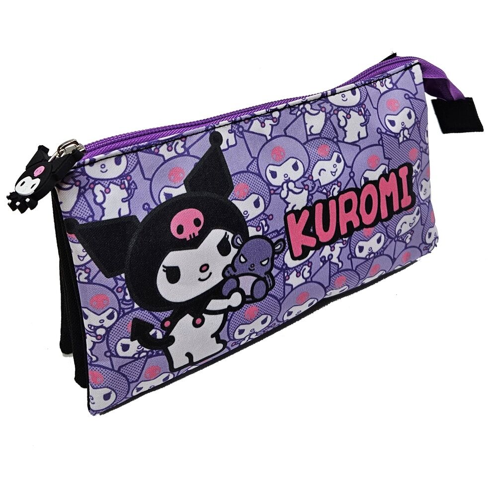 Kuromi portapenne triplo